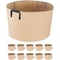 Ipower 15-Gallon 10-Pack Grow Bags (Tan), 10PK GLGROWBAG15X5X2 - alternate 1